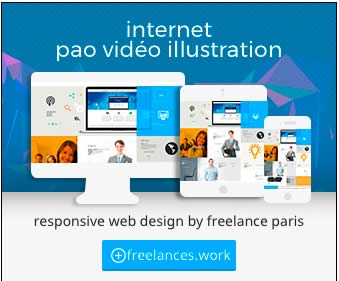 création bannière internet HTML5 animée photoshop freelances.work 0685289977 Paris France pao web vidéo illustration 39284271cc10f